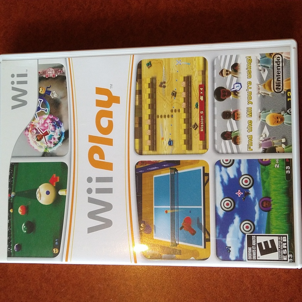 Nintendo Wii, Wii play game, used, in case